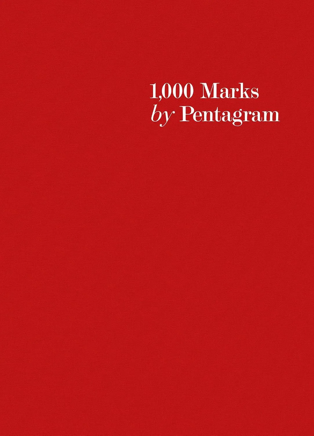 1,000 Marks by Pentagram book cover