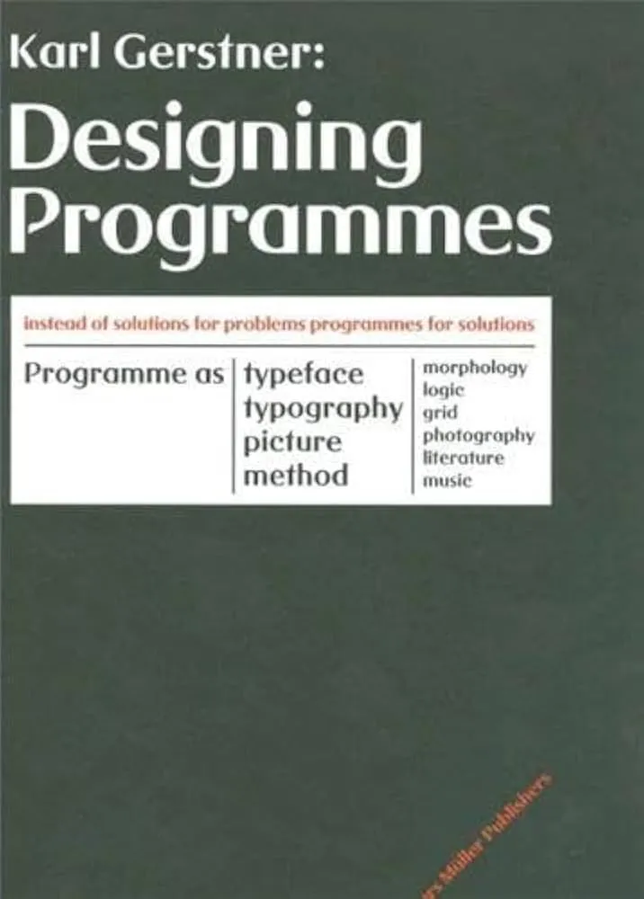 Designing Programmes book cover
