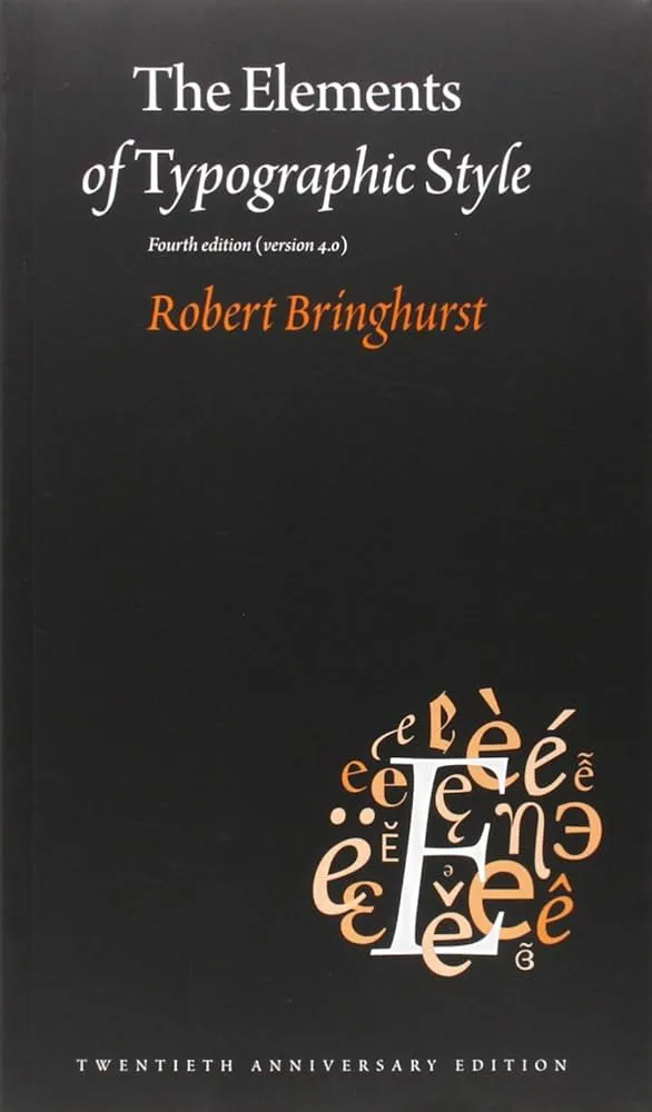 The Elements of Typographic Style book cover